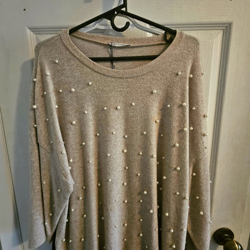 ZARA embellished sweater